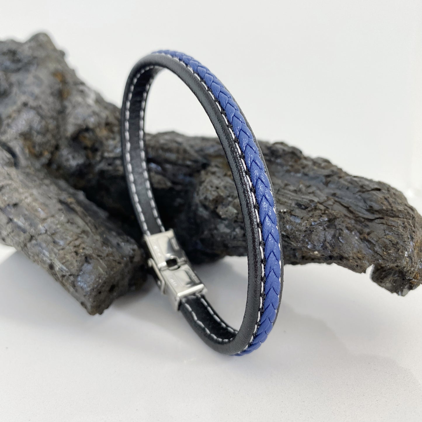 Pulseira Masculina em Pele - Santorine