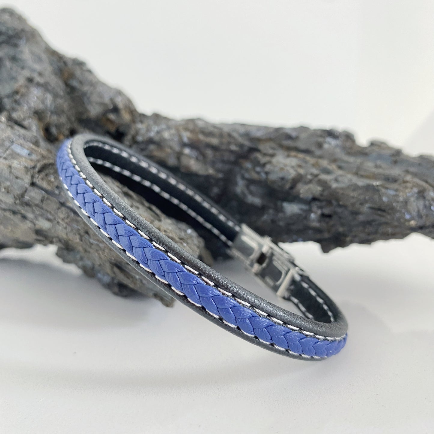 Pulseira Masculina em Pele - Santorine