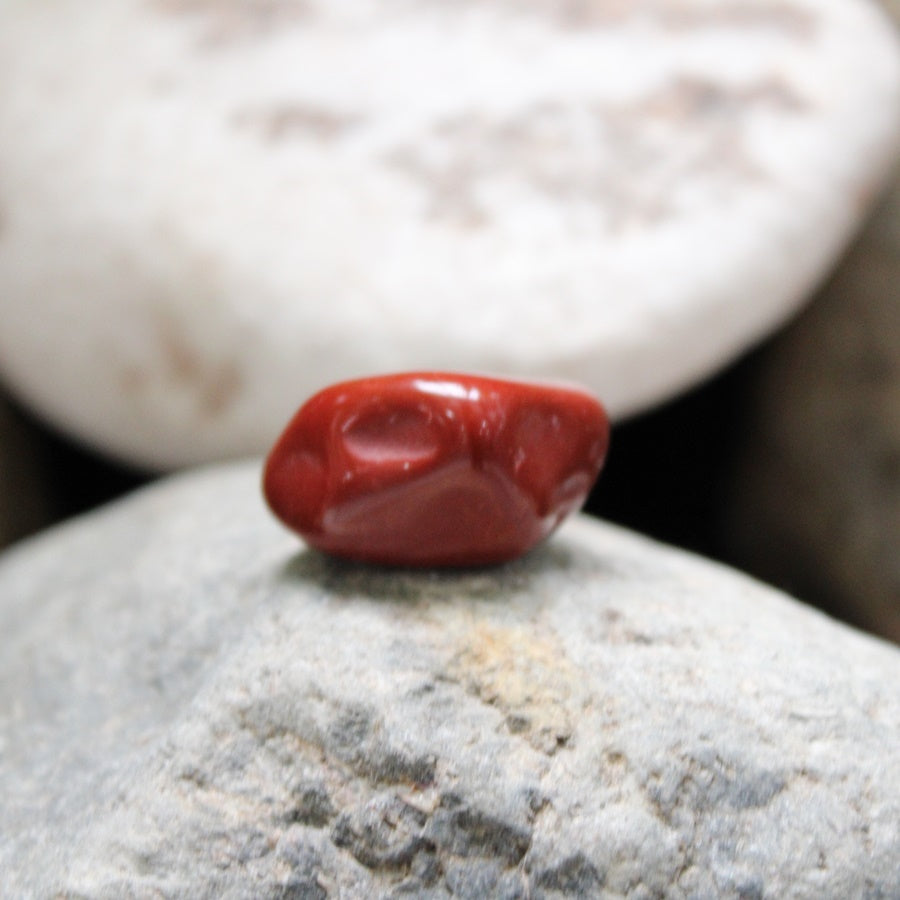 Pedra Jaspe Vermelho - Rolada